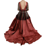 Dolce & Gabbana Crystal Chandelier Silk Princess Gown Dress