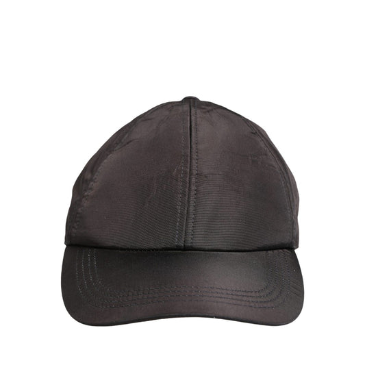 Dolce & Gabbana Men Black Cotton 6 Panels Baseball Cap Hat