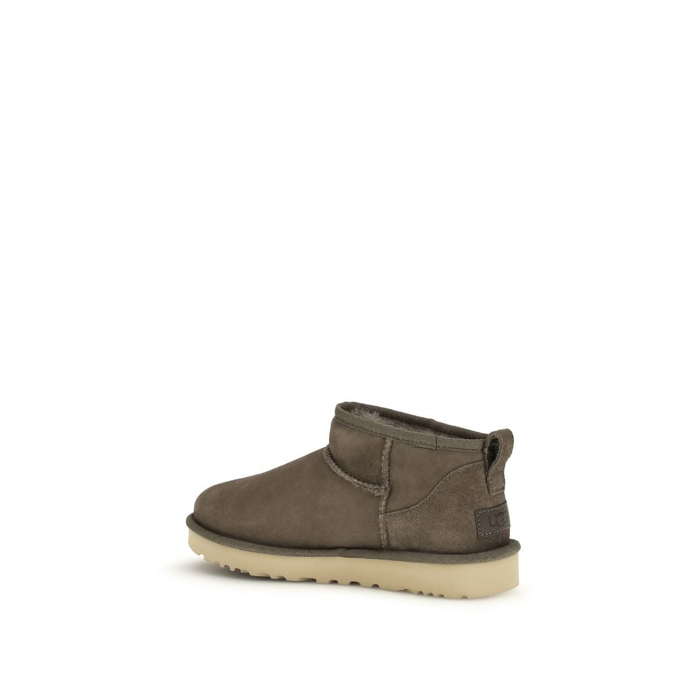 UGG Brown Leather Ankle Boots