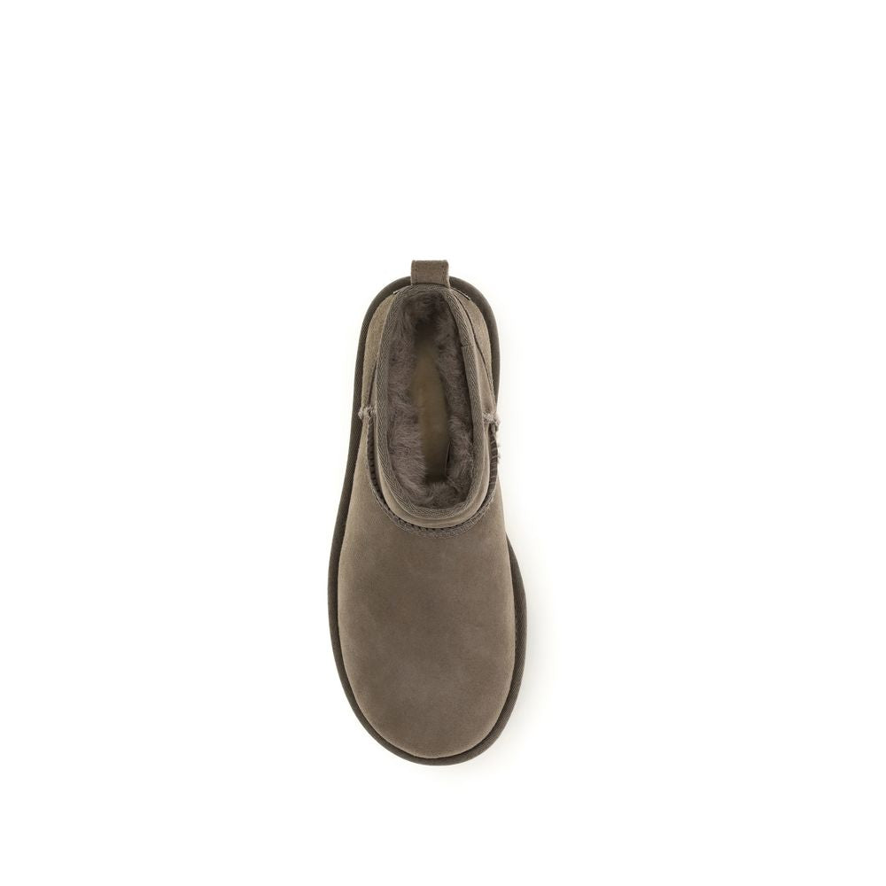 UGG Brown Leather Ankle Boots