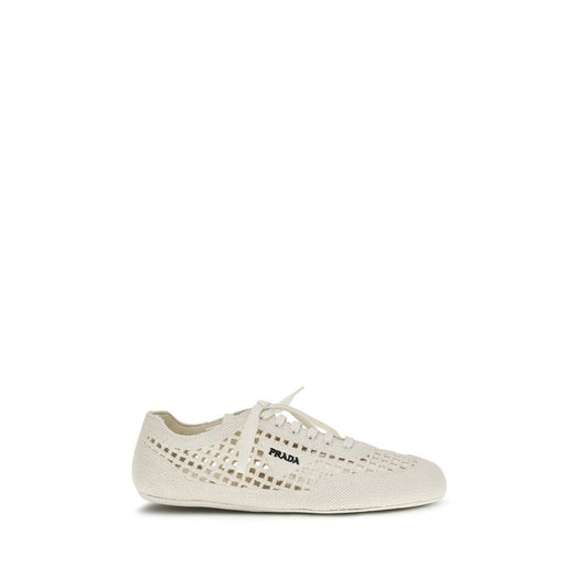 Prada Beige Fabric Sneakers
