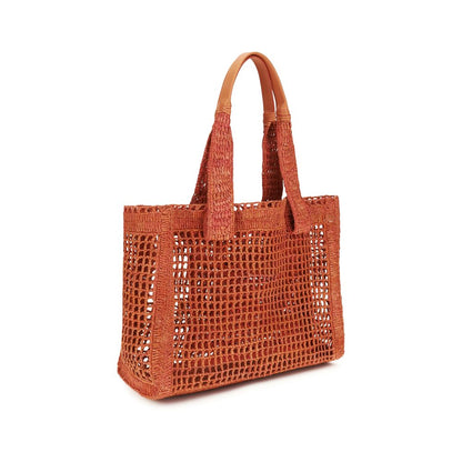 Chloé Multicolor Raffia Shoulder Bag