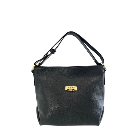 Baldinini Trend Black Leather Women Shoulder Bag