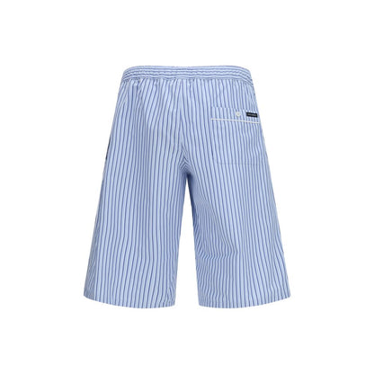 Dolce & Gabbana Blue Cotton Bermuda Shorts