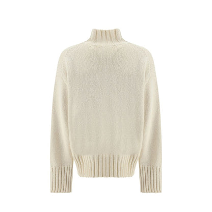 Jil Sander White Silk Sweatshirt