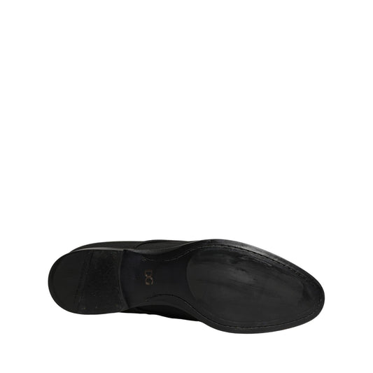 Dolce & Gabbana Black Suede Lace Up Derby Dress Formal Shoes