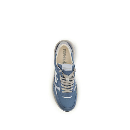 Premiata Blue Polyester Low Top Sneakers