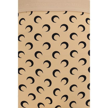 Marine Serre Beige Polyamide Bermuda Shorts