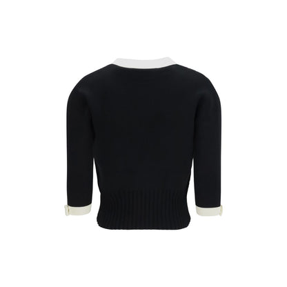 Valentino Black Cotton Cardigan