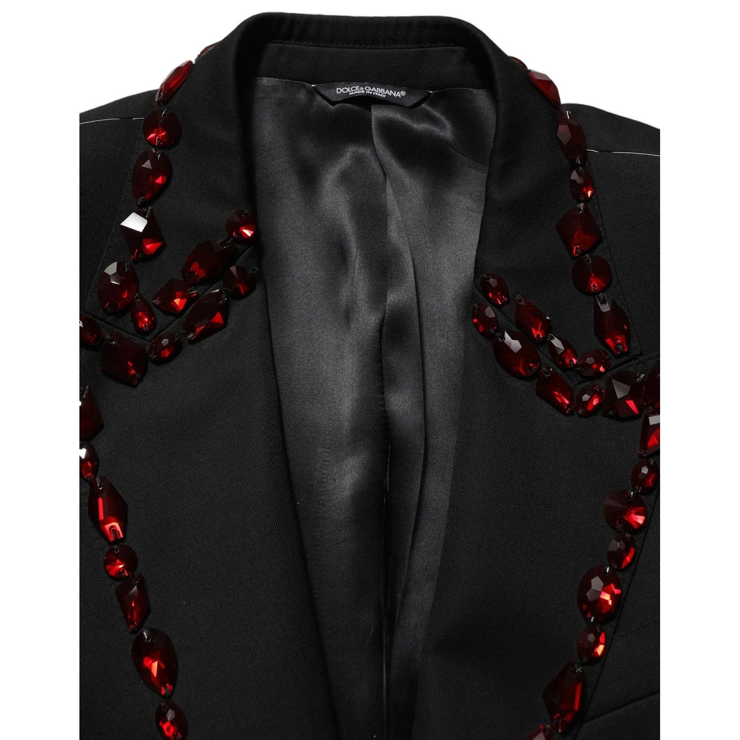 Dolce & Gabbana Black Crystal Embellished 2 Piece Suit