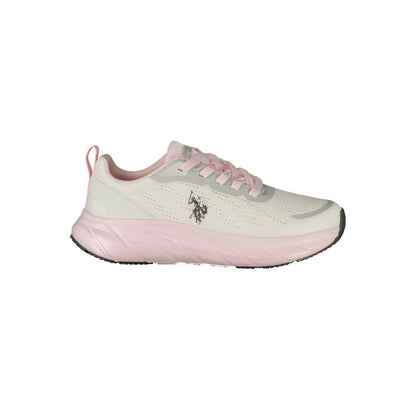 U.S. POLO ASSN. White Polyurethane Women's Sneaker