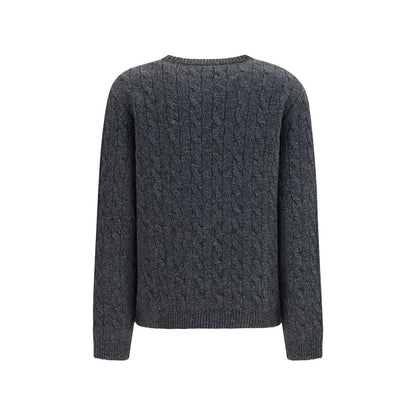 Valentino Gray Wool Oves Aries Sweatshirt