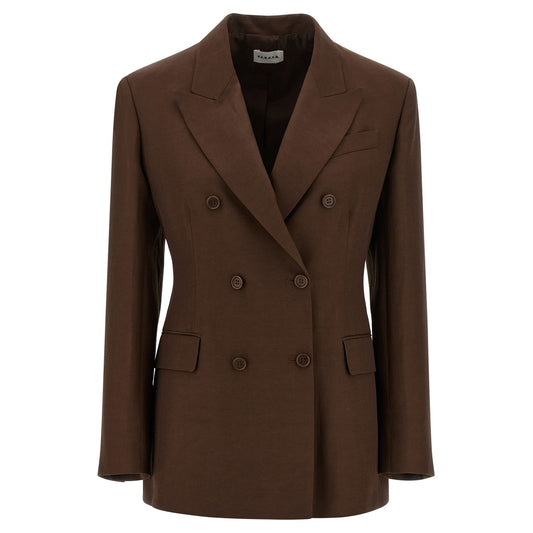P.A.R.O.S.H. Brown Viscose Blazer