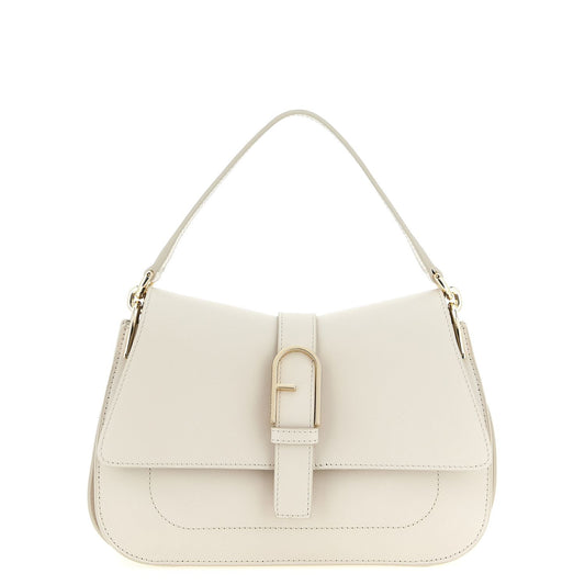 Furla Beige Calfskin Shoulder Bag