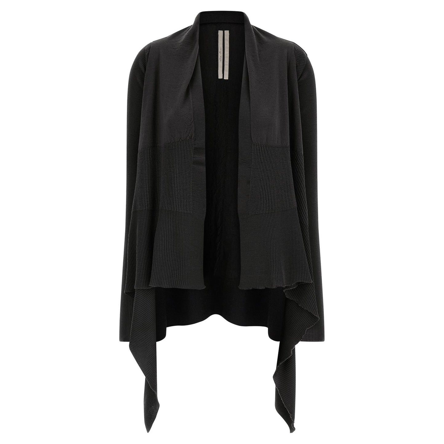 Rick Owens Black Wool Cardigan