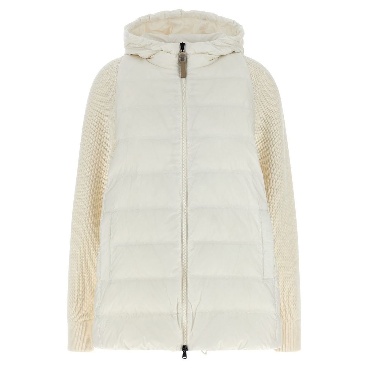 Brunello Cucinelli White Polyester Full-Length Jacket