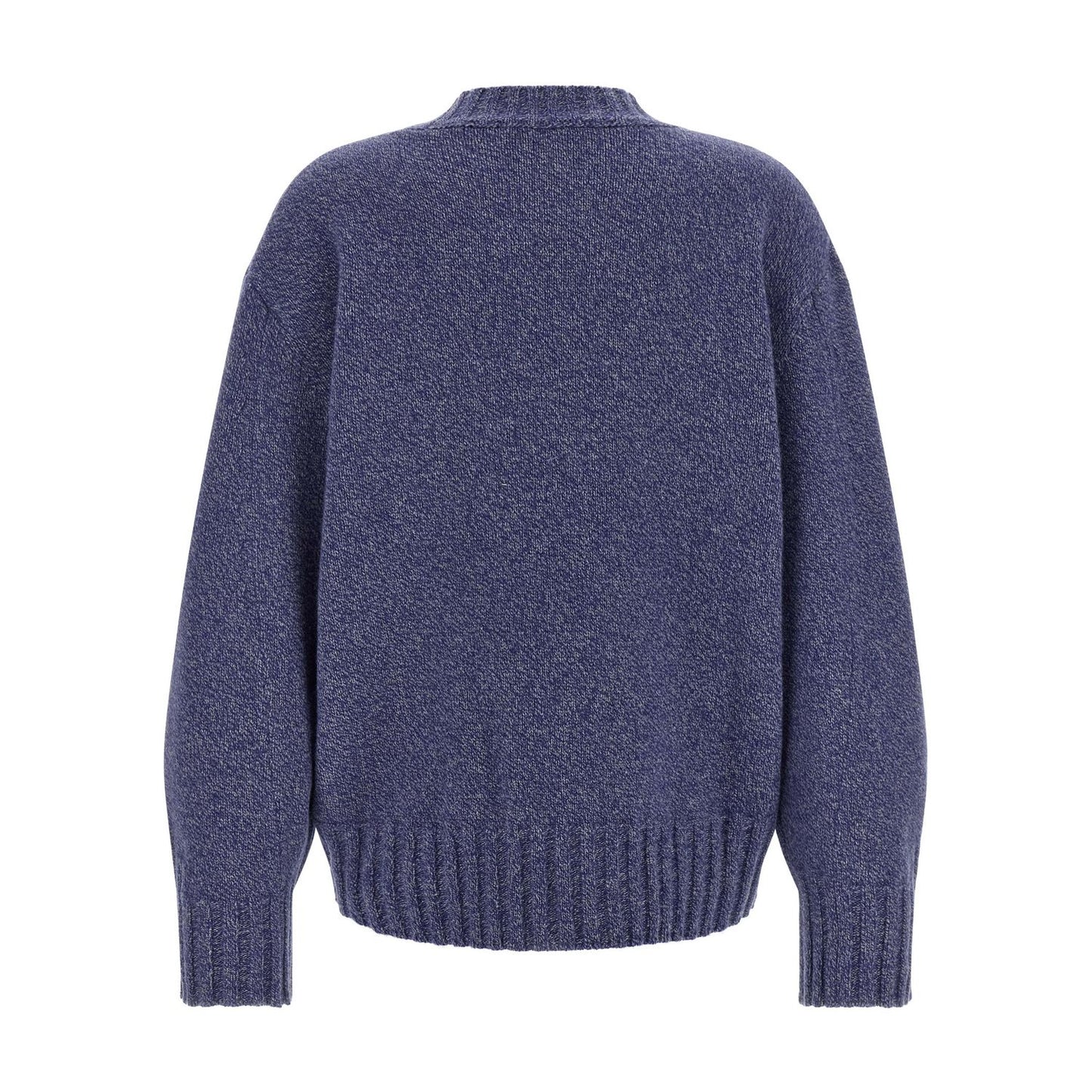 The Attico Blue Virgin Wool Cardigan