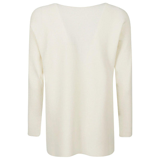 Liviana Conti Sweaters Beige Topwear Liviana Conti Light Gray