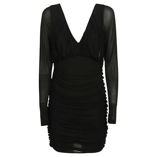 Saint Laurent Short dress with V-neck Dresses