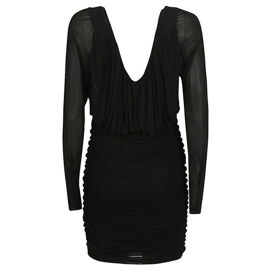 Saint Laurent Short dress with V-neck Dresses
