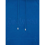 Saint Laurent logo-embroidered cotton hoodie Topwear