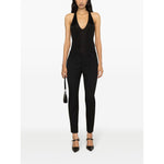 Saint Laurent plunging satin tank top Topwear