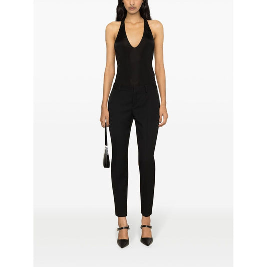 Saint Laurent plunging satin tank top Topwear
