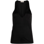 Saint Laurent plunging satin tank top Topwear