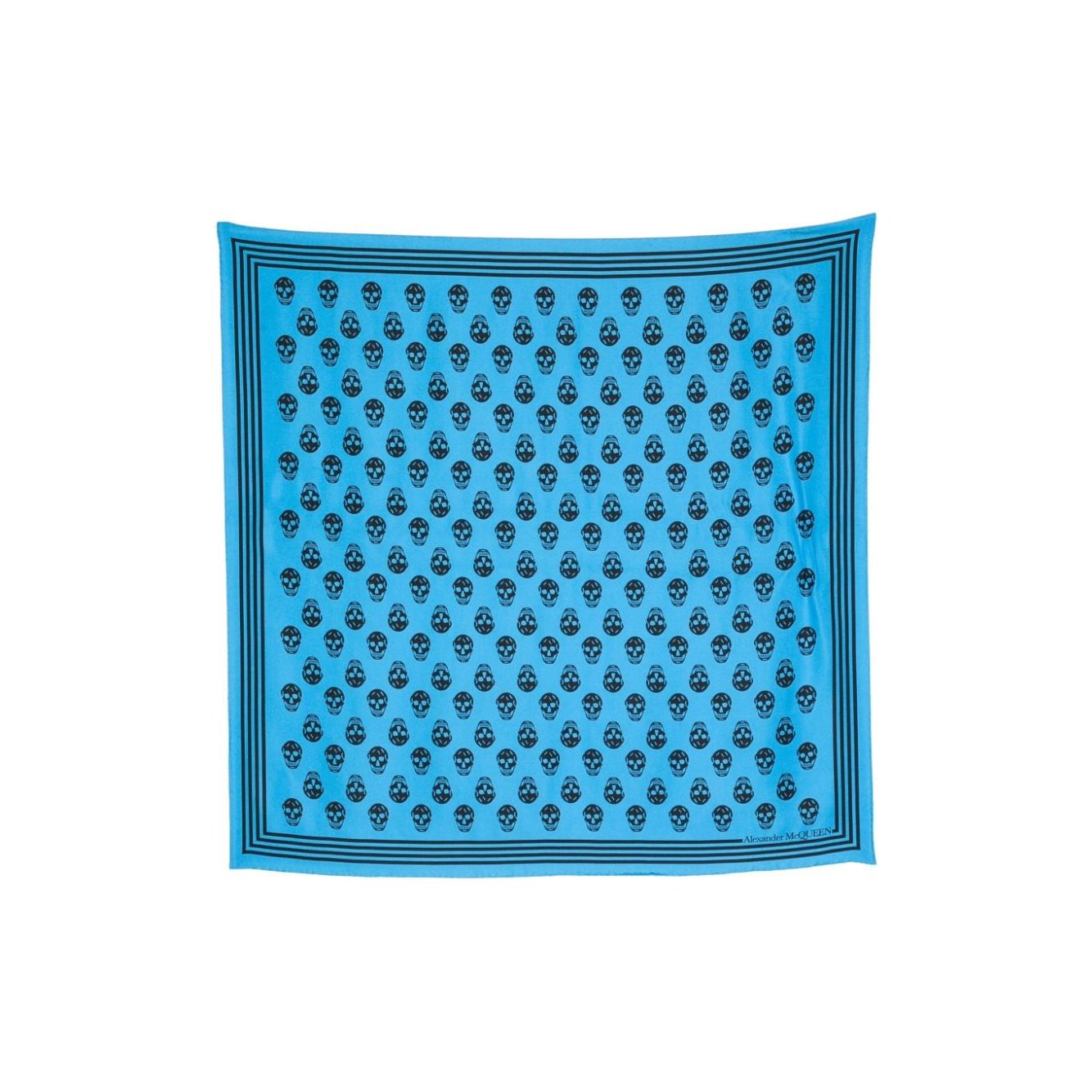 Alexander McQueen Scarfs Blue