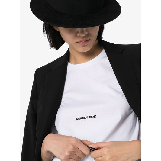 Saint Laurent logo print T-shirt Topwear