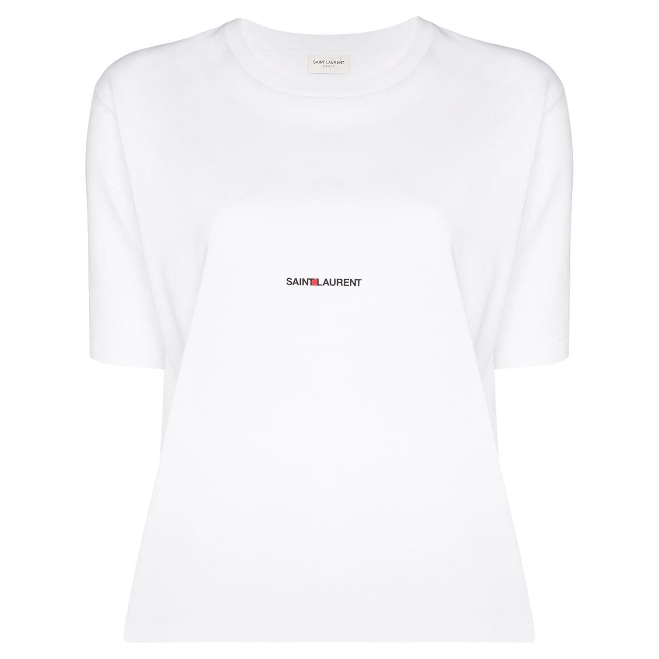 Saint Laurent logo print T-shirt Topwear