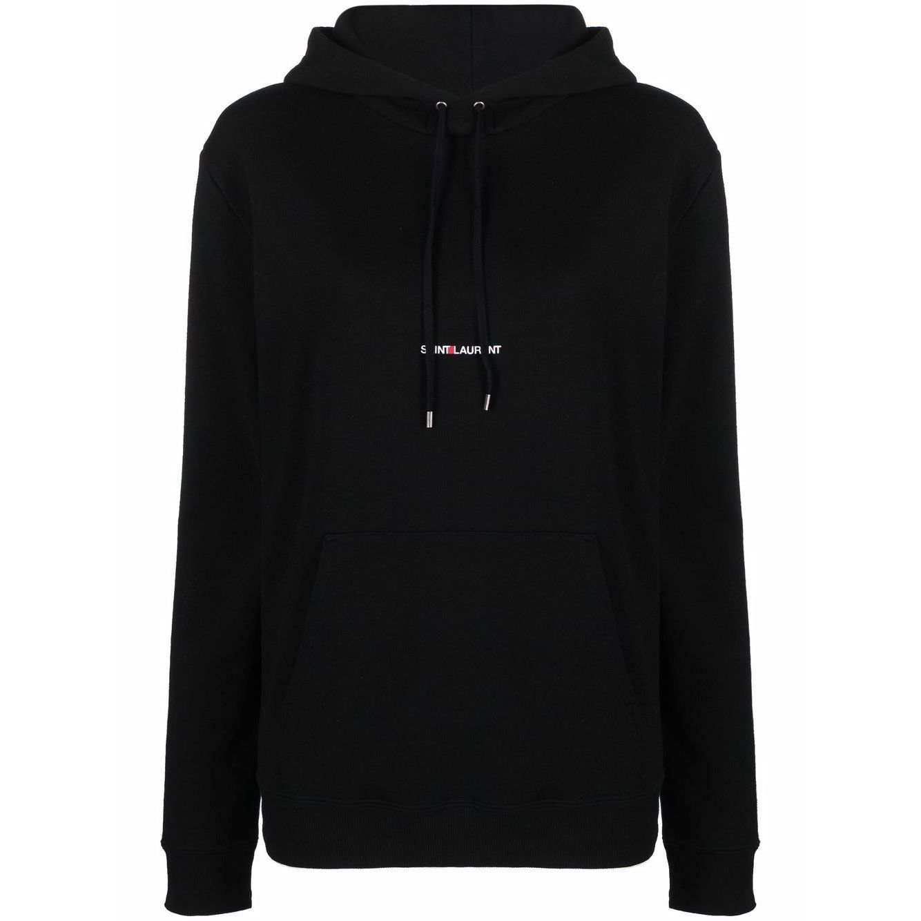 Saint Laurent Logo Print Hoodie Topwear