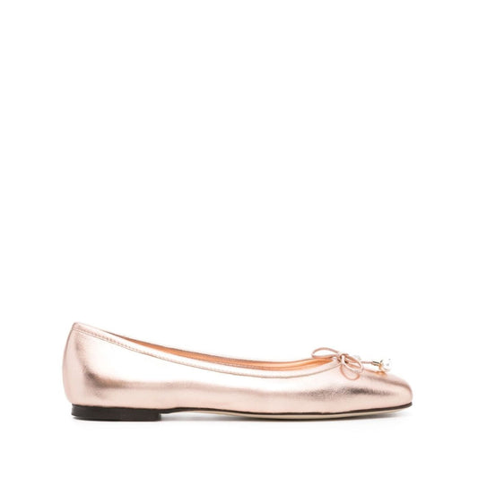 Jimmy Choo Elme metallic ballerina shoes Flat Shoes