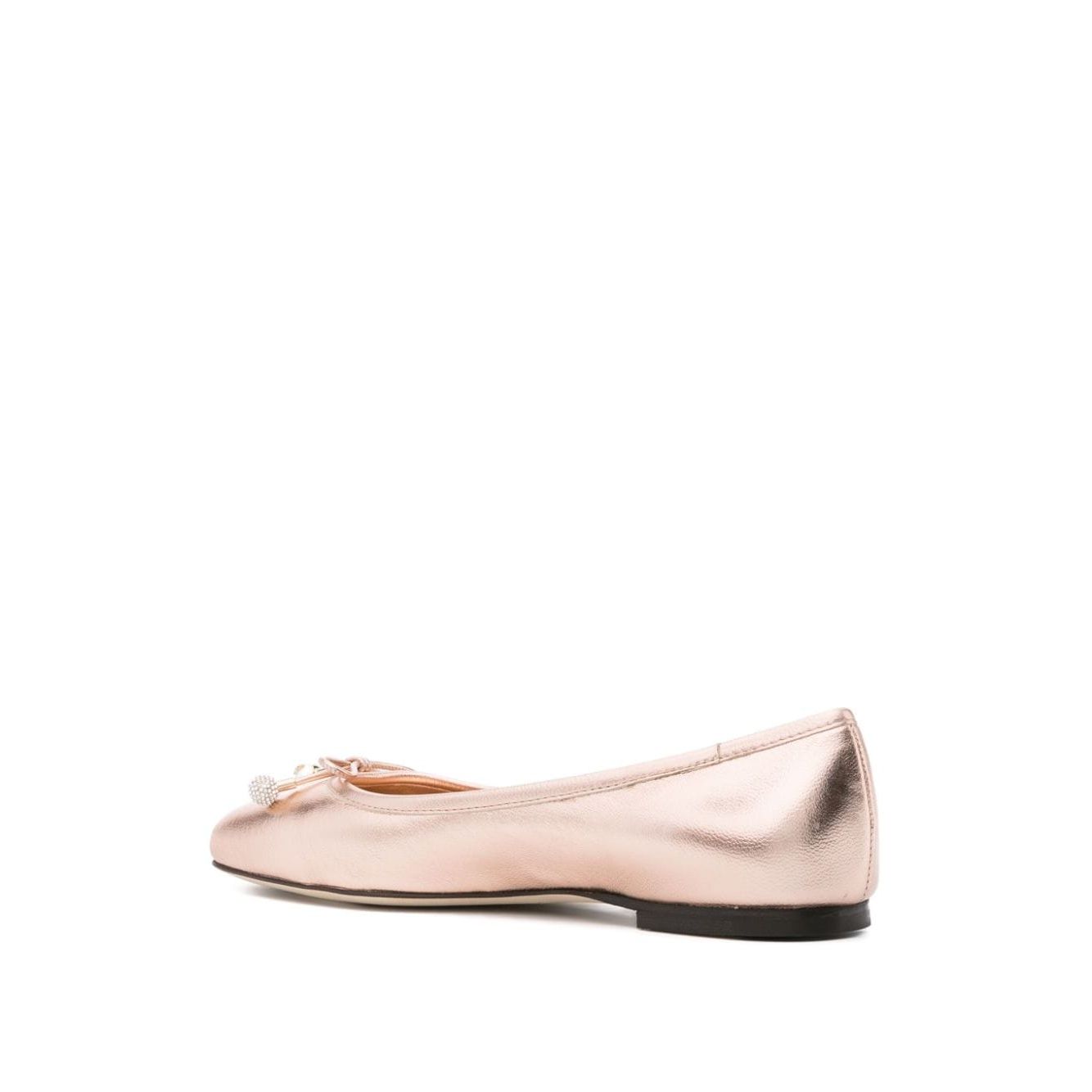 Jimmy Choo Elme metallic ballerina shoes Flat Shoes