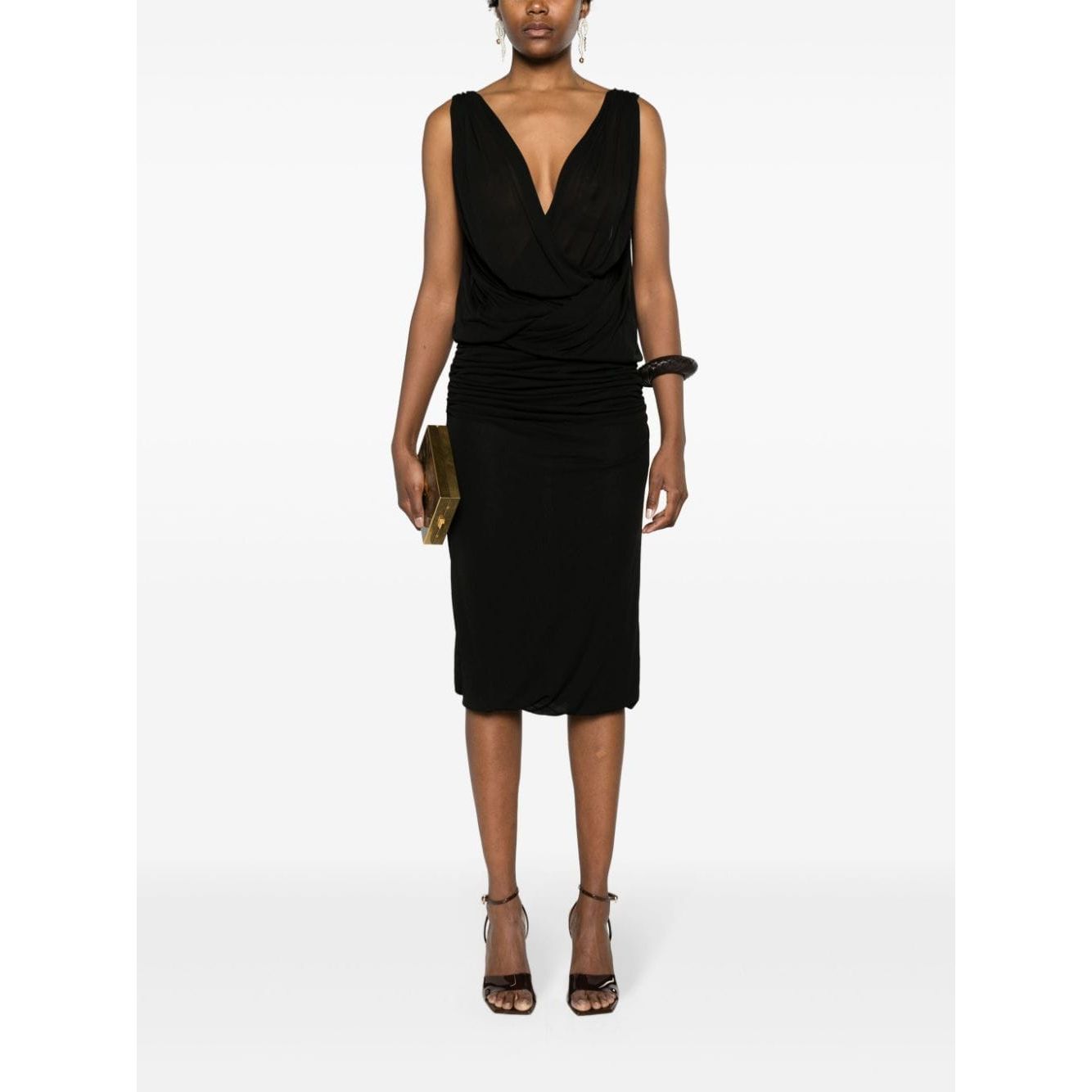 Saint Laurent V-necked mini dress Dresses
