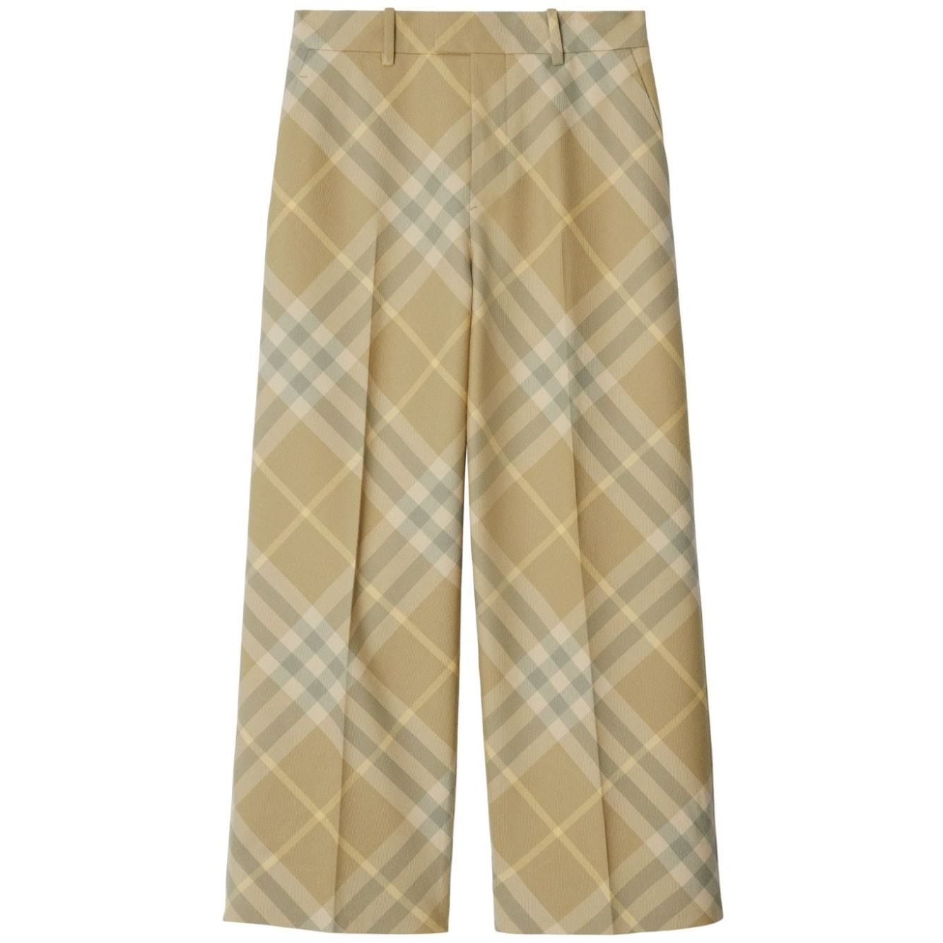 Burberry check-print tailored wool trousers Trousers