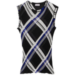 Burberry checked silk top Topwear