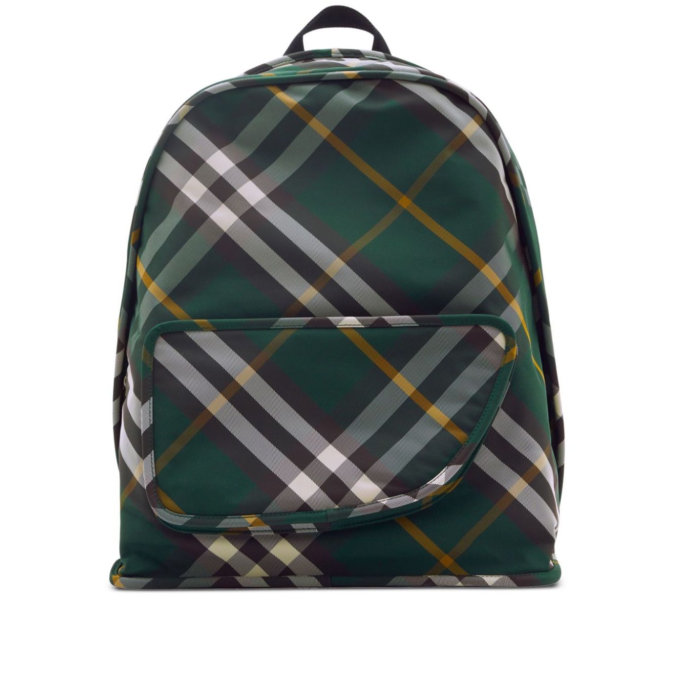 Front view with bag zipped and handles upright.