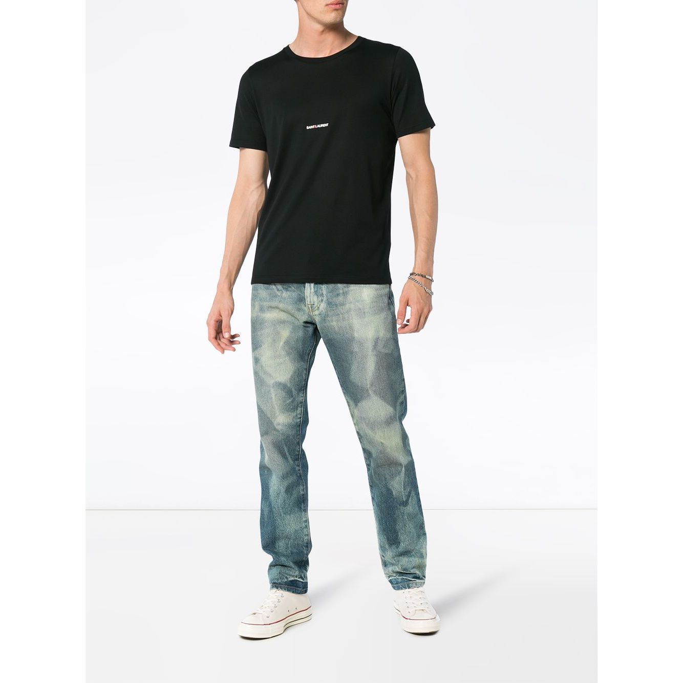 Saint Laurent logo print T-shirt Topwear