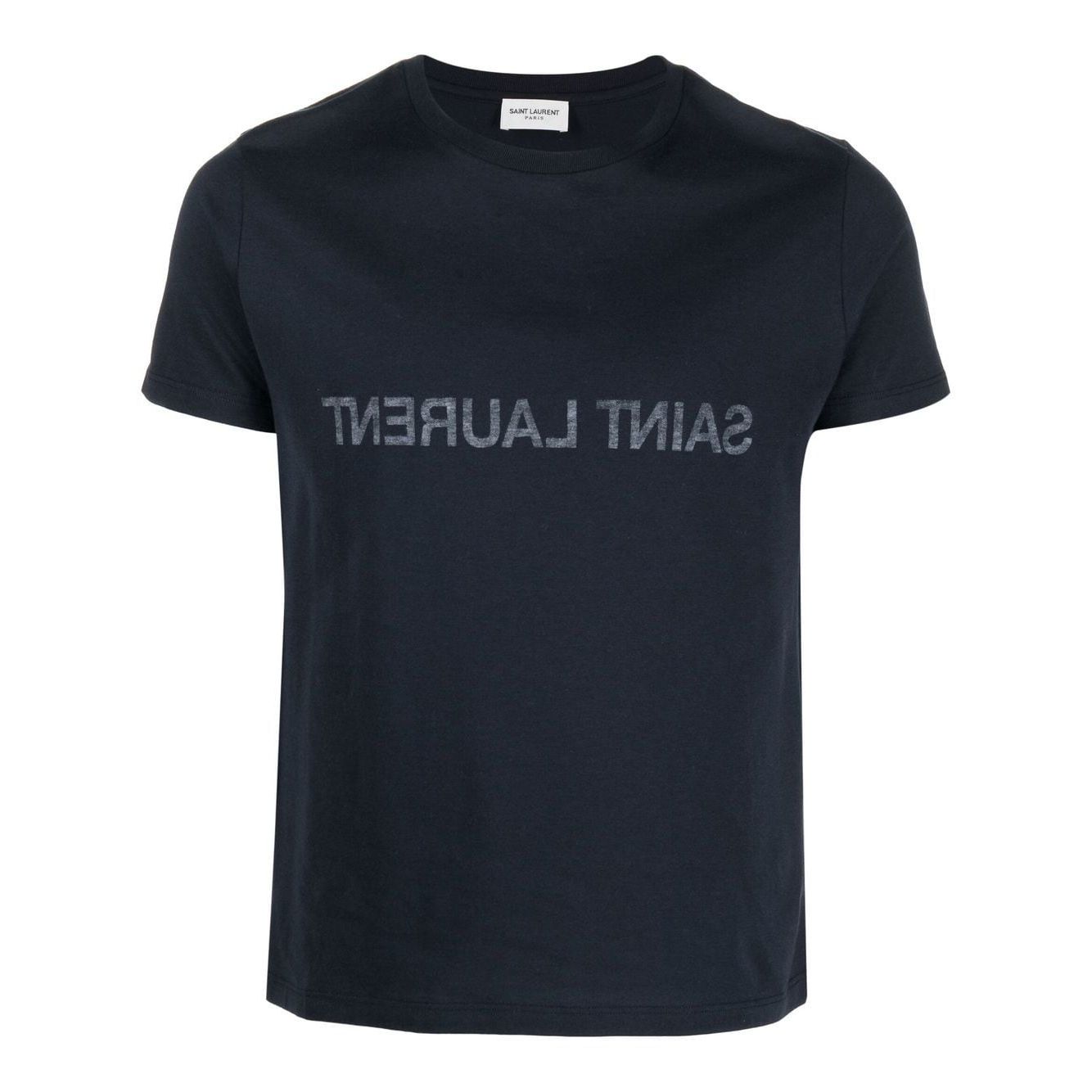 Saint Laurent Reverse logo-print cotton T-shirt Topwear