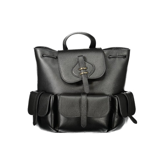 Coccinelle Nero Leather Women's Backpack