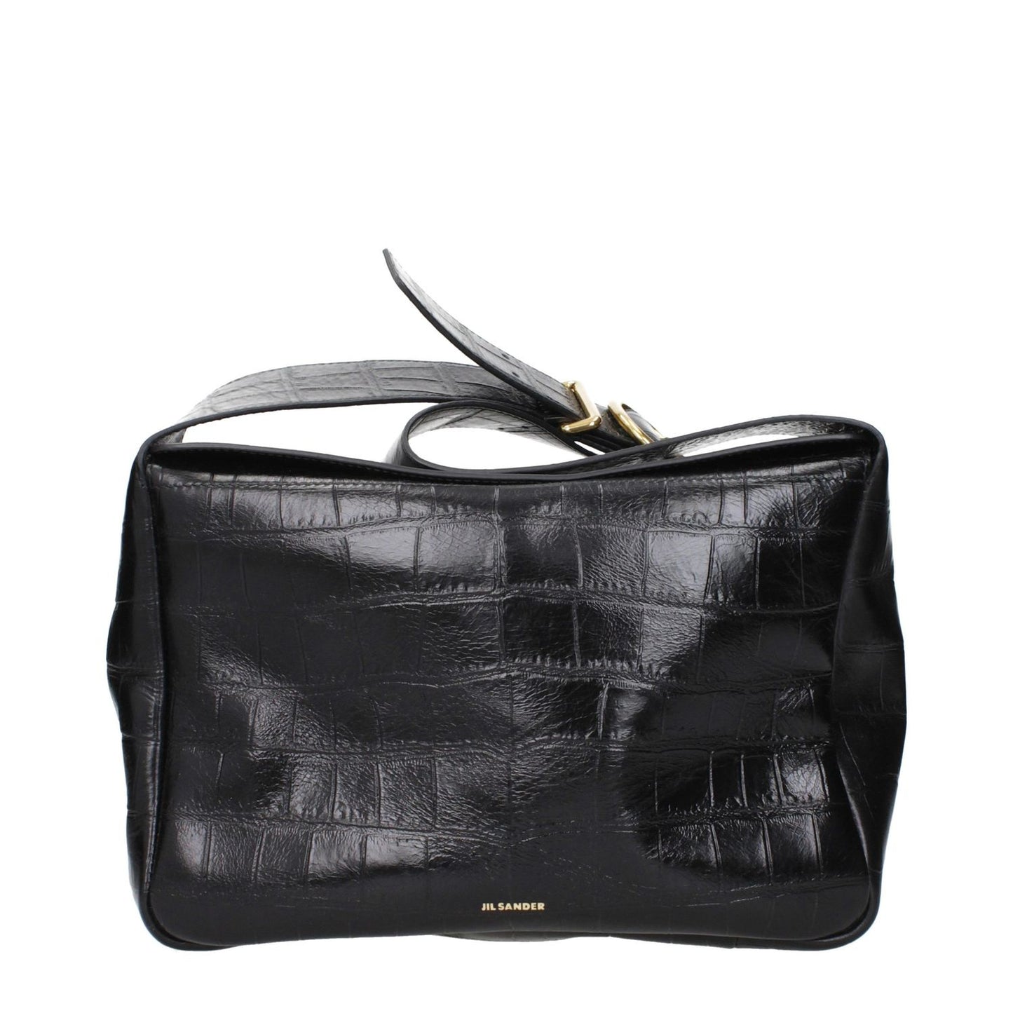 Jil Sander Black Leather Crossbody Bag