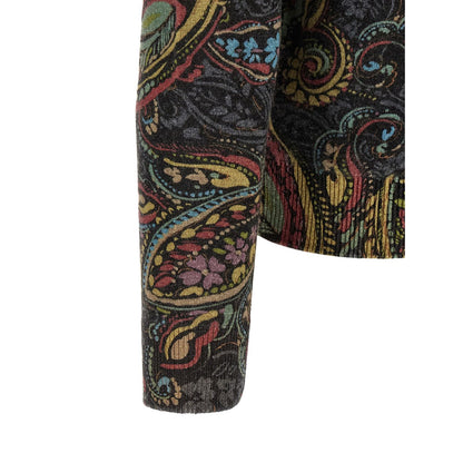 Etro Multicolor Wool Cardigan