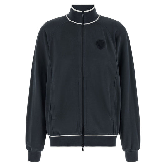 Brunello Cucinelli Blue Cotton Sweatshirt