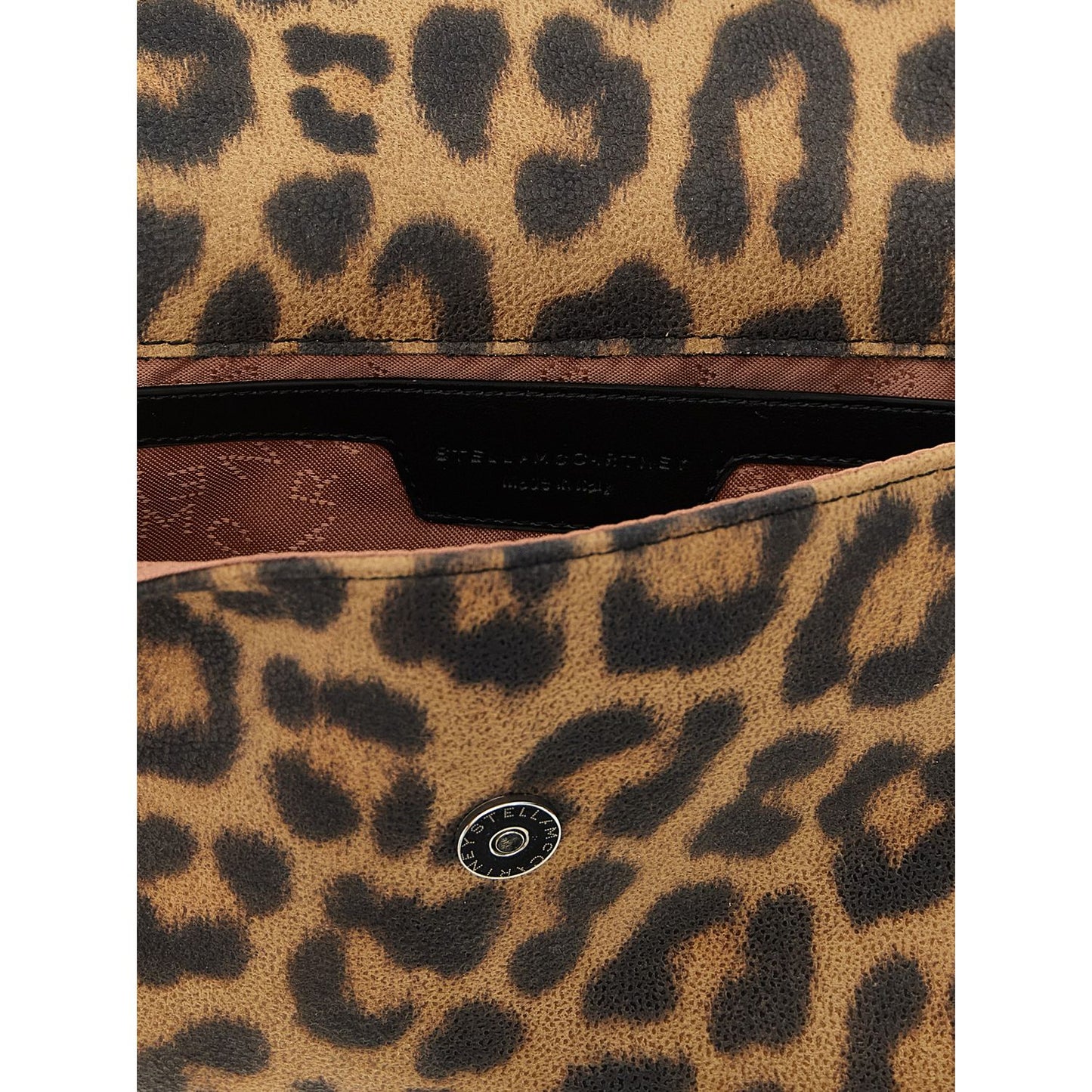 Stella McCartney Brown Polyester Clutch Bag