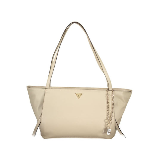 Guess Jeans Beige Polyurethane Women's Bag
