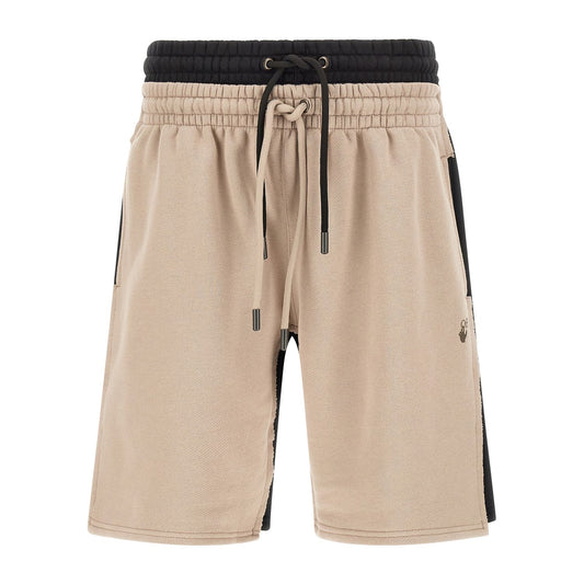 Off-White Multicolor Cotton Bermuda Shorts