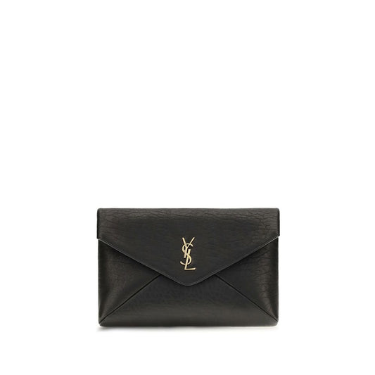 Saint Laurent Black Lamb Ovis Aries Aries Wallet