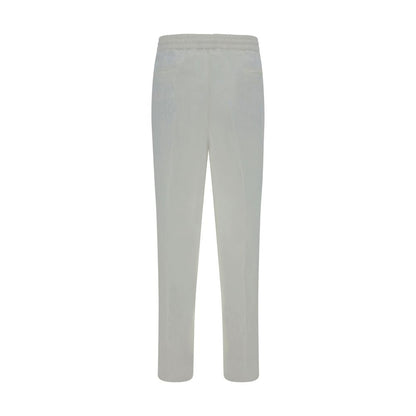 Brunello Cucinelli White Linen Casual Pants