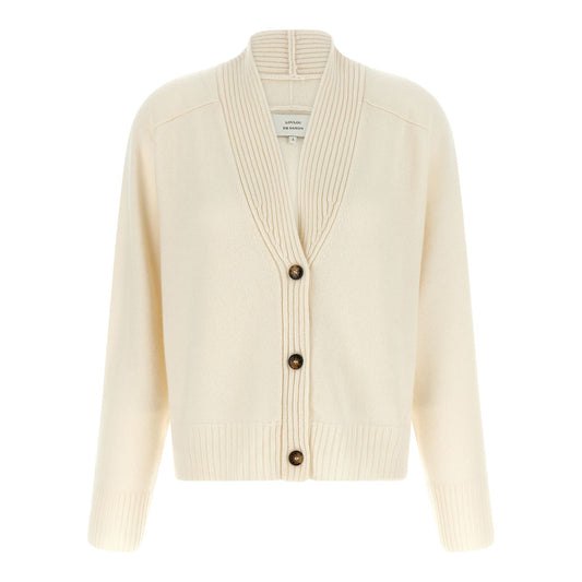 Loulou De Saison White Cashmere Cardigan